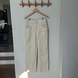 Size 2 Aritzia - Wilfred Free - Cream Utility Pant